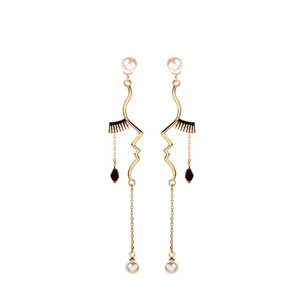 A pair of earrings